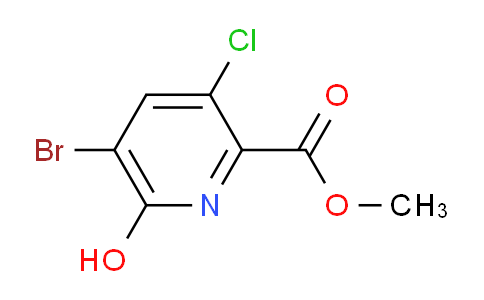 CAS No. 1820612-76-7, Methyl 5-bromo-3-chloro-6-hydroxypicolinate