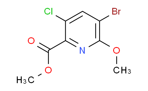 CAS No. 1256788-33-6, Methyl 5-bromo-3-chloro-6-methoxypicolinate
