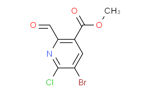 CAS No. 1710661-51-0, Methyl 5-bromo-6-chloro-2-formylnicotinate