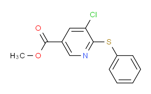 CAS No. 885951-48-4, Methyl 5-chloro-6-(phenylthio)nicotinate