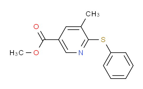 CAS No. 1355222-98-8, Methyl 5-methyl-6-(phenylthio)nicotinate
