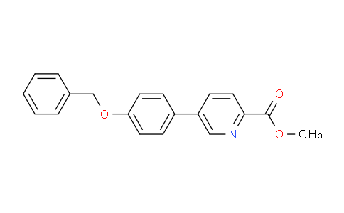 CAS No. 1403483-80-6, Methyl 5-[4-(benzyloxy)phenyl]pyridine-2-carboxylate