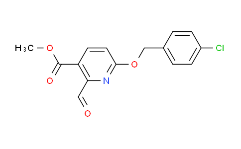 CAS No. 1710202-57-5, Methyl 6-((4-chlorobenzyl)oxy)-2-formylnicotinate