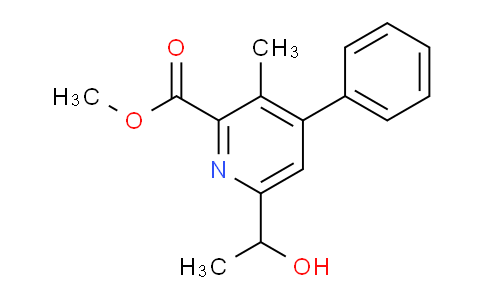 CAS No. 64034-95-3, Methyl 6-(1-hydroxyethyl)-3-methyl-4-phenylpicolinate