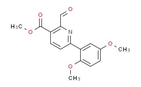 CAS No. 244138-97-4, Methyl 6-(2,5-dimethoxyphenyl)-2-formylnicotinate