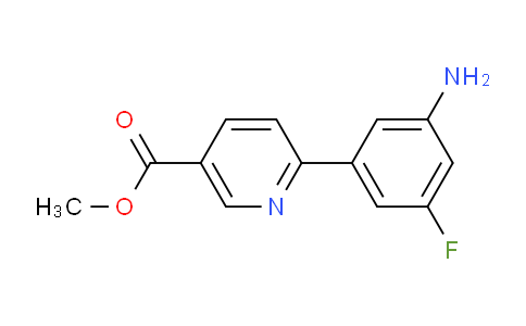 CAS No. 1417792-28-9, Methyl 6-(3-amino-5-fluorophenyl)nicotinate