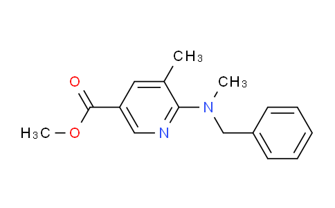 CAS No. 1355224-48-4, Methyl 6-(benzyl(methyl)amino)-5-methylnicotinate