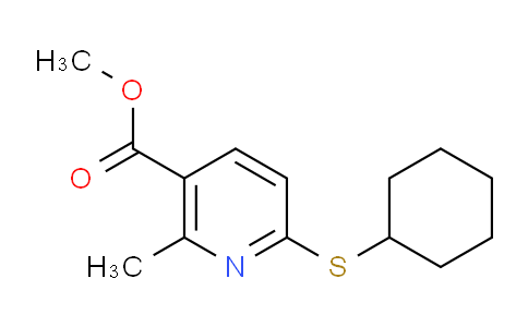 CAS No. 1355234-22-8, Methyl 6-(cyclohexylthio)-2-methylnicotinate