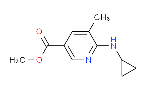 CAS No. 1355205-86-5, Methyl 6-(cyclopropylamino)-5-methylnicotinate