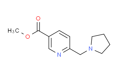 CAS No. 125104-82-7, Methyl 6-(pyrrolidin-1-ylmethyl)nicotinate