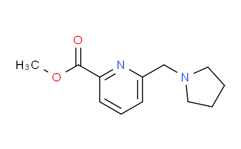CAS No. 125104-87-2, Methyl 6-(pyrrolidin-1-ylmethyl)picolinate