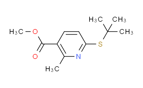 CAS No. 1355215-56-3, Methyl 6-(tert-butylthio)-2-methylnicotinate