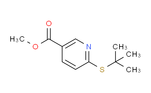 CAS No. 1355222-36-4, Methyl 6-(tert-butylthio)nicotinate