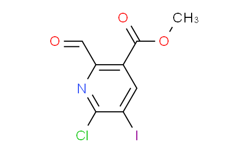 CAS No. 1707728-00-4, Methyl 6-chloro-2-formyl-5-iodonicotinate