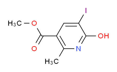 CAS No. 1710201-93-6, Methyl 6-hydroxy-5-iodo-2-methylnicotinate