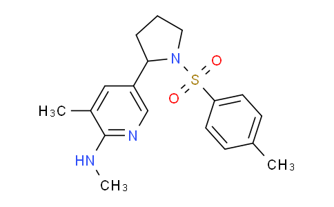 CAS No. 1352527-47-9, N,3-Dimethyl-5-(1-tosylpyrrolidin-2-yl)pyridin-2-amine