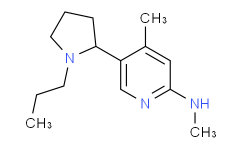 CAS No. 1352539-10-6, N,4-Dimethyl-5-(1-propylpyrrolidin-2-yl)pyridin-2-amine