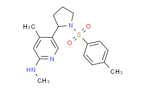 CAS No. 1352540-80-7, N,4-Dimethyl-5-(1-tosylpyrrolidin-2-yl)pyridin-2-amine