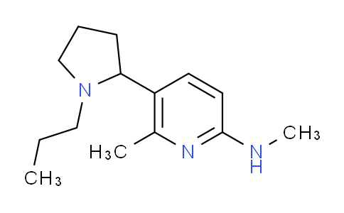 CAS No. 1352502-37-4, N,6-Dimethyl-5-(1-propylpyrrolidin-2-yl)pyridin-2-amine