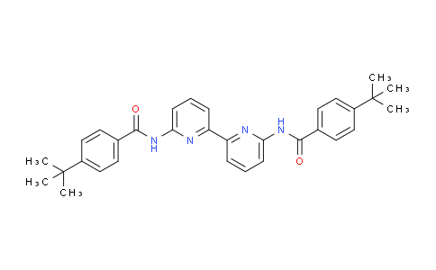 CAS No. 192193-79-6, N,N'-([2,2'-Bipyridine]-6,6'-diyl)bis(4-(tert-butyl)benzamide)