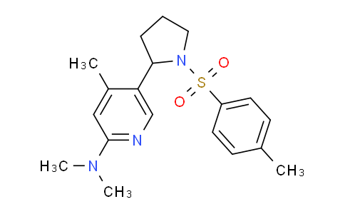 CAS No. 1352537-67-7, N,N,4-Trimethyl-5-(1-tosylpyrrolidin-2-yl)pyridin-2-amine
