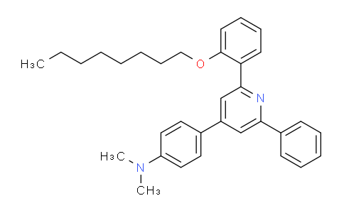 CAS No. 144190-25-0, N,N-Dimethyl-4-(2-(2-(octyloxy)phenyl)-6-phenylpyridin-4-yl)aniline