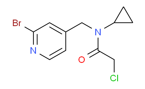 CAS No. 1353952-62-1, N-((2-Bromopyridin-4-yl)methyl)-2-chloro-N-cyclopropylacetamide