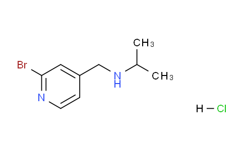 CAS No. 1353979-75-5, N-((2-Bromopyridin-4-yl)methyl)propan-2-amine hydrochloride