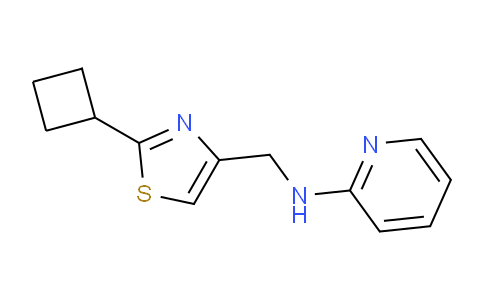 CAS No. 1427010-84-1, N-((2-Cyclobutylthiazol-4-yl)methyl)pyridin-2-amine