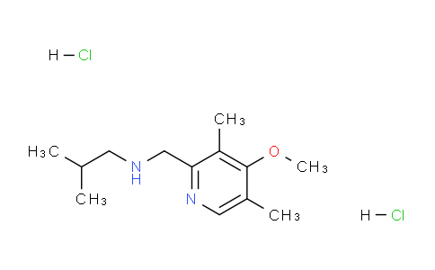 CAS No. 1020962-69-9, N-((4-Methoxy-3,5-dimethylpyridin-2-yl)methyl)-2-methylpropan-1-amine dihydrochloride