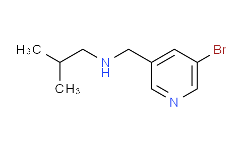 CAS No. 1183244-40-7, N-((5-Bromopyridin-3-yl)methyl)-2-methylpropan-1-amine