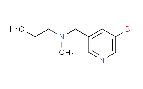 CAS No. 104290-47-3, N-((5-Bromopyridin-3-yl)methyl)-N-methylpropan-1-amine