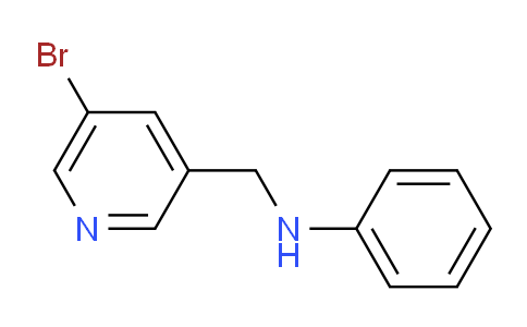 CAS No. 61686-61-1, N-((5-Bromopyridin-3-yl)methyl)aniline