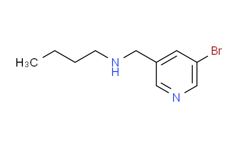 CAS No. 1179257-33-0, N-((5-Bromopyridin-3-yl)methyl)butan-1-amine