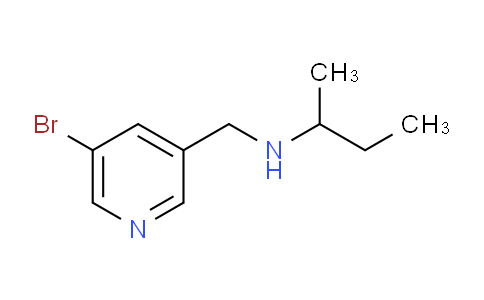 CAS No. 1183693-62-0, N-((5-Bromopyridin-3-yl)methyl)butan-2-amine