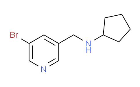 CAS No. 1183060-02-7, N-((5-Bromopyridin-3-yl)methyl)cyclopentanamine