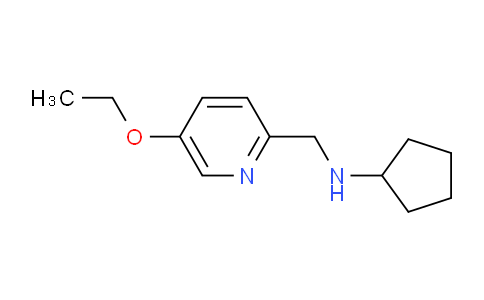 CAS No. 1875772-24-9, N-((5-Ethoxypyridin-2-yl)methyl)cyclopentanamine