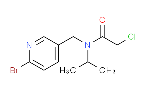 CAS No. 1353952-44-9, N-((6-Bromopyridin-3-yl)methyl)-2-chloro-N-isopropylacetamide