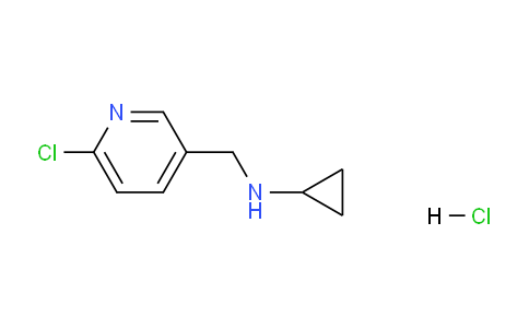 CAS No. 1353944-89-4, N-((6-Chloropyridin-3-yl)methyl)cyclopropanamine hydrochloride