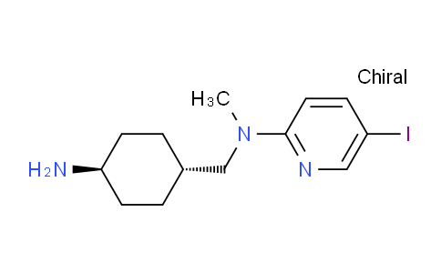 CAS No. 1313366-18-5, N-((trans-4-aminocyclohexyl)methyl)-5-iodo-N-methylpyridin-2-amine