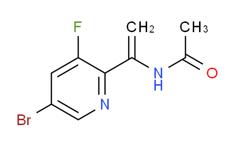 CAS No. 887143-43-3, N-(1-(5-Bromo-3-fluoropyridin-2-yl)vinyl)acetamide