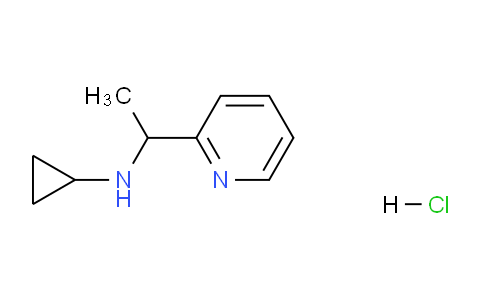 CAS No. 867008-56-8, N-(1-(Pyridin-2-yl)ethyl)cyclopropanamine hydrochloride