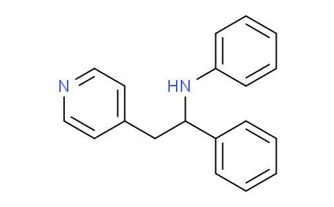 CAS No. 15856-53-8, N-(1-Phenyl-2-(pyridin-4-yl)ethyl)aniline