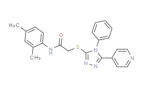 MC663033 | 332376-60-0 | N-(2,4-Dimethylphenyl)-2-((4-phenyl-5-(pyridin-4-yl)-4H-1,2,4-triazol-3-yl)thio)acetamide