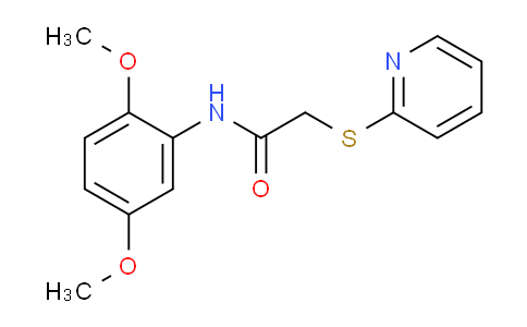 CAS No. 444165-07-5, N-(2,5-Dimethoxyphenyl)-2-(pyridin-2-ylthio)acetamide