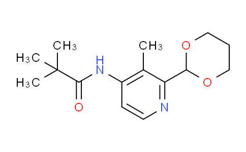 CAS No. 147440-92-4, N-(2-(1,3-dioxan-2-yl)-3-methylpyridin-4-yl)pivalamide