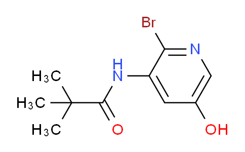 CAS No. 1142192-30-0, N-(2-Bromo-5-hydroxypyridin-3-yl)pivalamide