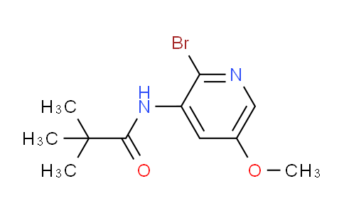 CAS No. 1171920-11-8, N-(2-Bromo-5-methoxypyridin-3-yl)pivalamide