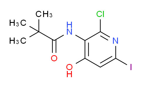 CAS No. 1305324-95-1, N-(2-Chloro-4-hydroxy-6-iodopyridin-3-yl)pivalamide