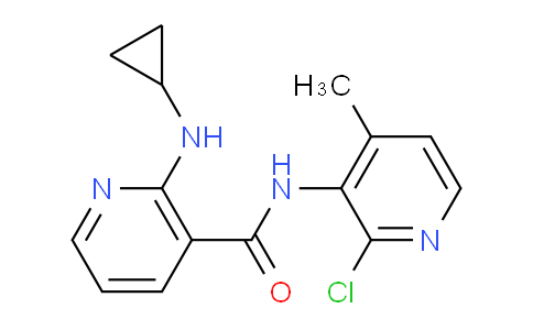 CAS No. 133627-47-1, N-(2-Chloro-4-methylpyridin-3-yl)-2-(cyclopropylamino)nicotinamide